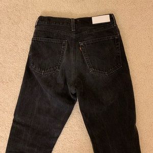 Re/done Levi’s black jeans
